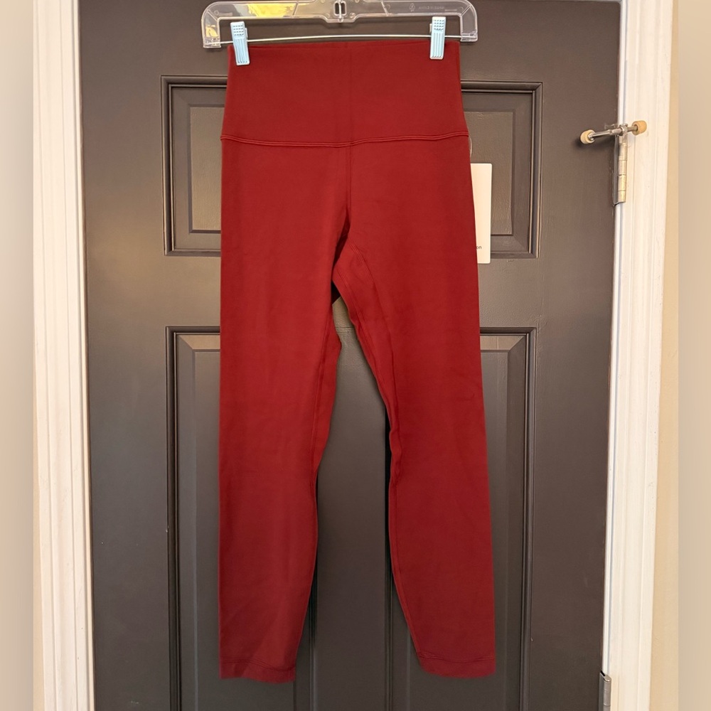 Lululemon Align Warm Leggings Rockwood 6 NWT New Burgandy Red 25” HR High Rise